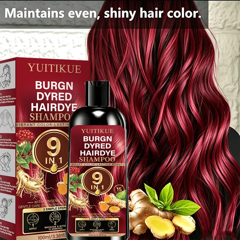 YUITIKUE Burgundy Red Hair Dye - Hair Care Ginseng review and price