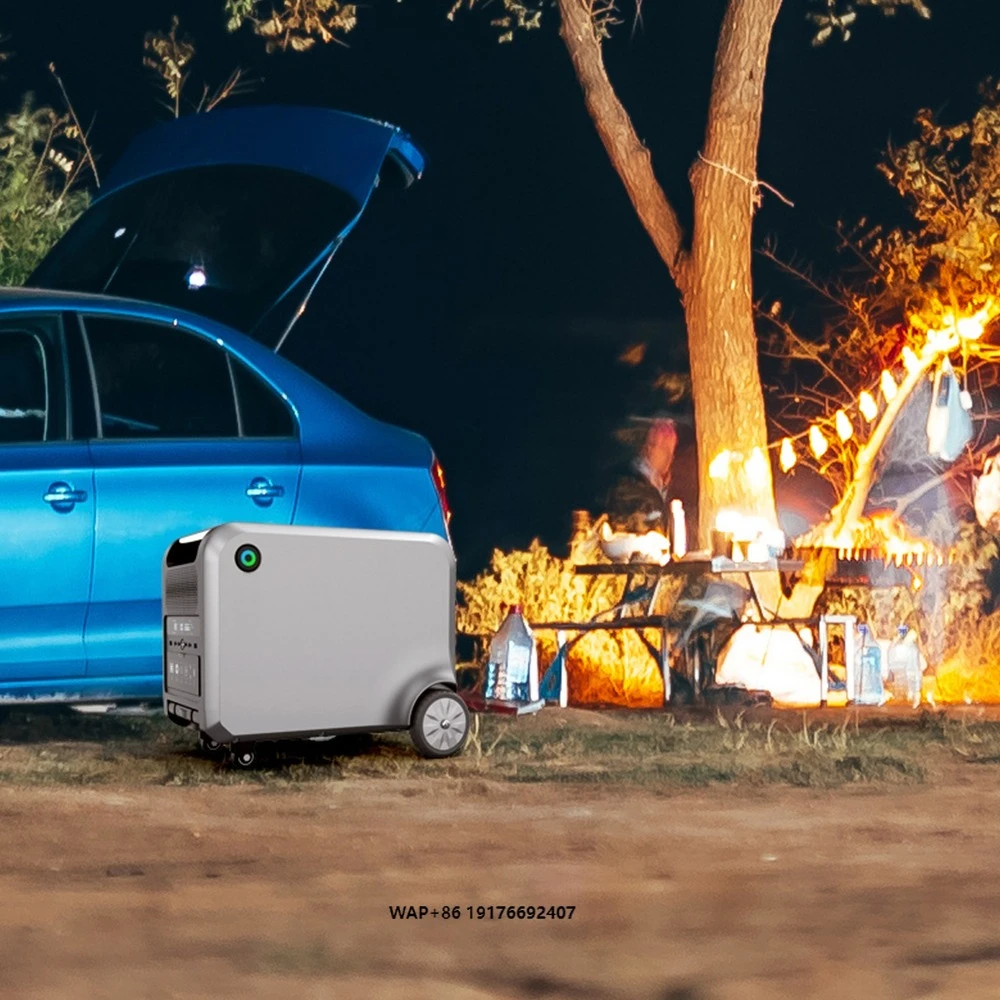 

Solar Energy System 2048Wh Outdoor Camping Portable Power Stations 2400W Pure Sine Wave Mobile Solar Generator with Solar Panels