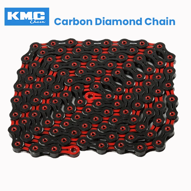 KMC Chain DLC 12 Speed Road Bike Carbon Diamond Chains Ultralight 126L 1/2\