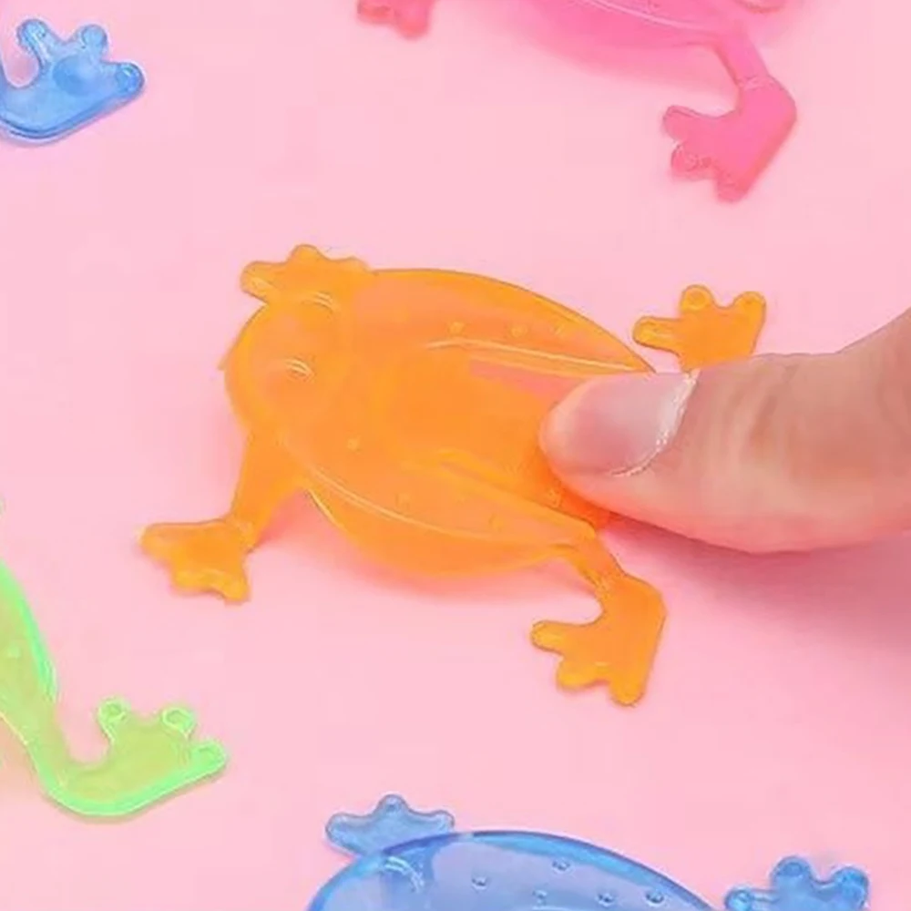 Grenouille sautante rebondisnoyaux en plastique pour enfants, jouet coule, durable, 10 pièces, 20 pièces, 30 pièces