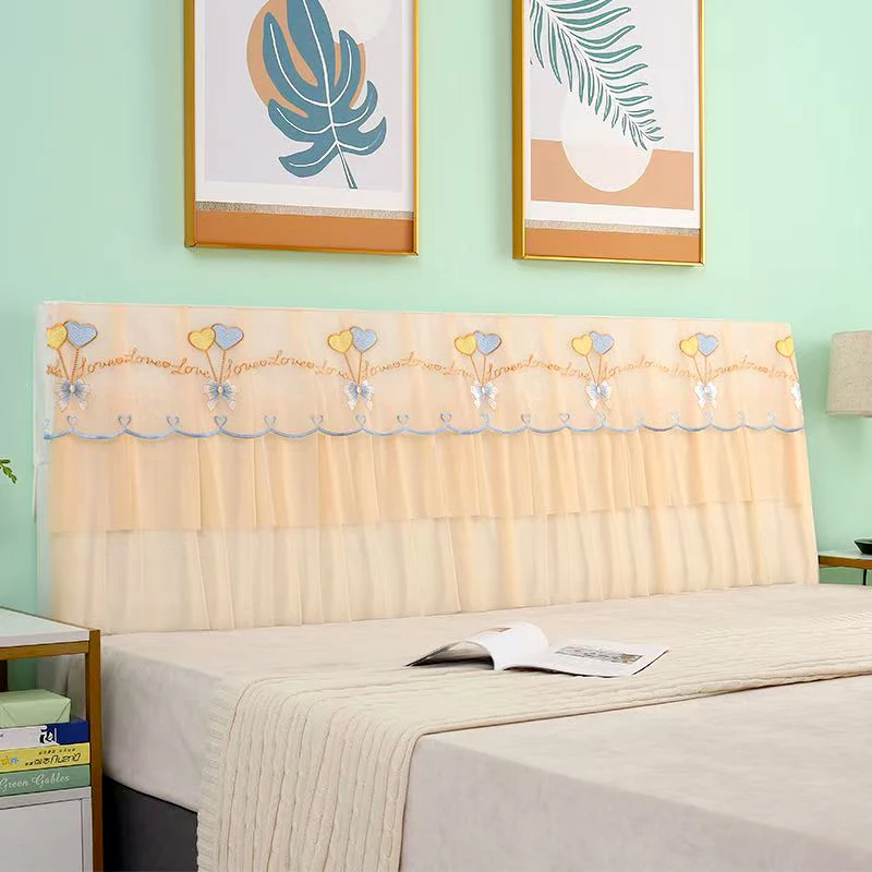 

High Quality Exquisite Lace Jacquard Headboard Cover Easy to Clean All-Season Comforter Bedside Cover for Bedroom