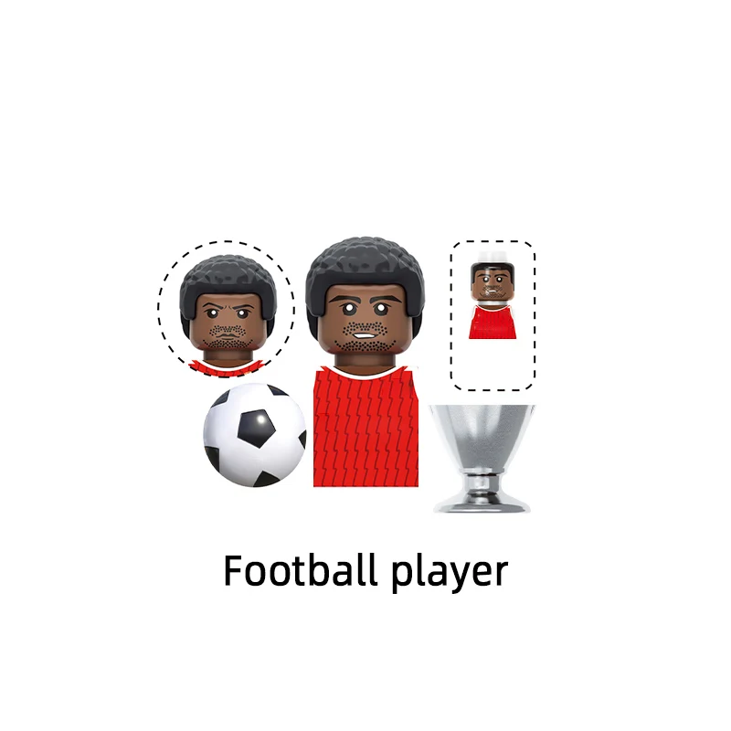 The Famous Football player Star Number 5 7 9 10 11 8 Model Blocks MOC Bricks Set Gifts Toys For Children TV6506