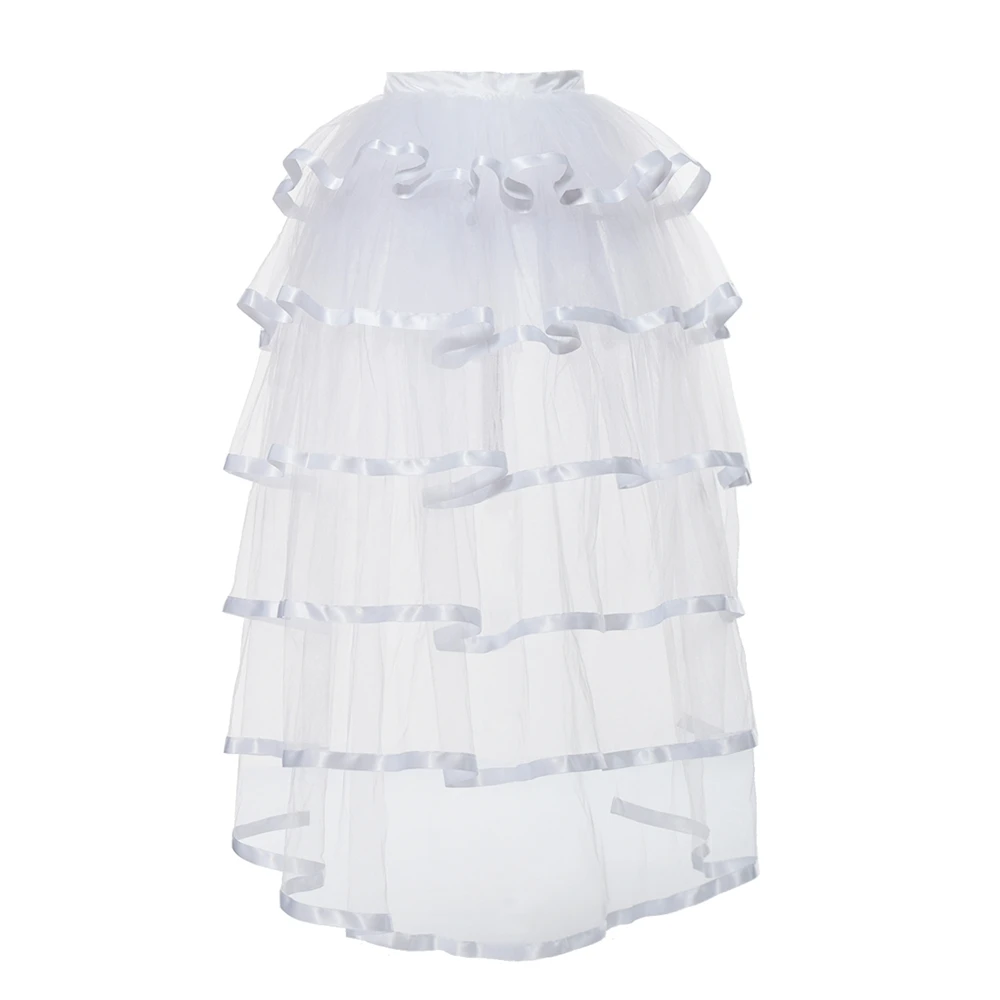 チュールチュチュスカート女性スチームパンクマーメイドバックバッスルスカートカーニバルパーティー衣装