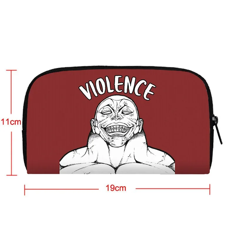 Japanese Anime Baki The Grappler Wallets Baki Yujiro Jack Hanma Harajuku Purse Coin Bags ID Credit Card Holder Long Wallet Gift