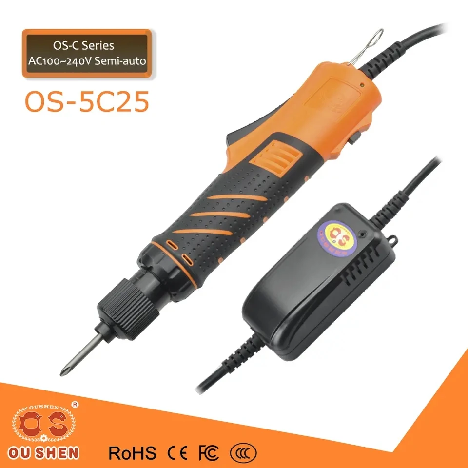 

OUSHEN OS-5C25 801 Semi-Auto Corded Screwdriver Adjustable Torque Assembly Tool Suitable for electrical appliances and computers