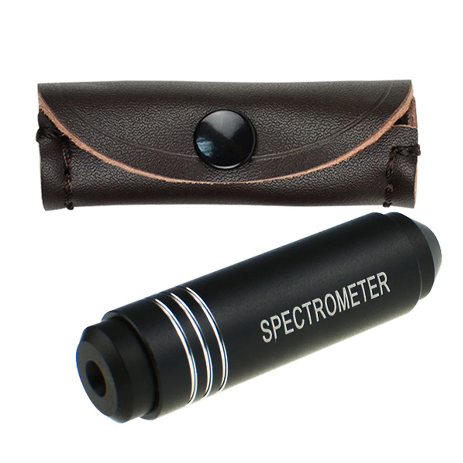 Professional Handheld Gemology Spectroscope 55mm, Aluminum Absorption Spectrum Analyzer Diamond & Gemstone Identification