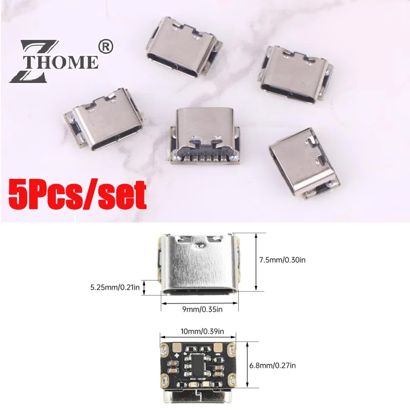 5Pcs DC4.2V Mini Lithium Battery Charging Board Module Constant Current/Constant Voltage Charging Power Board Protection Type-C