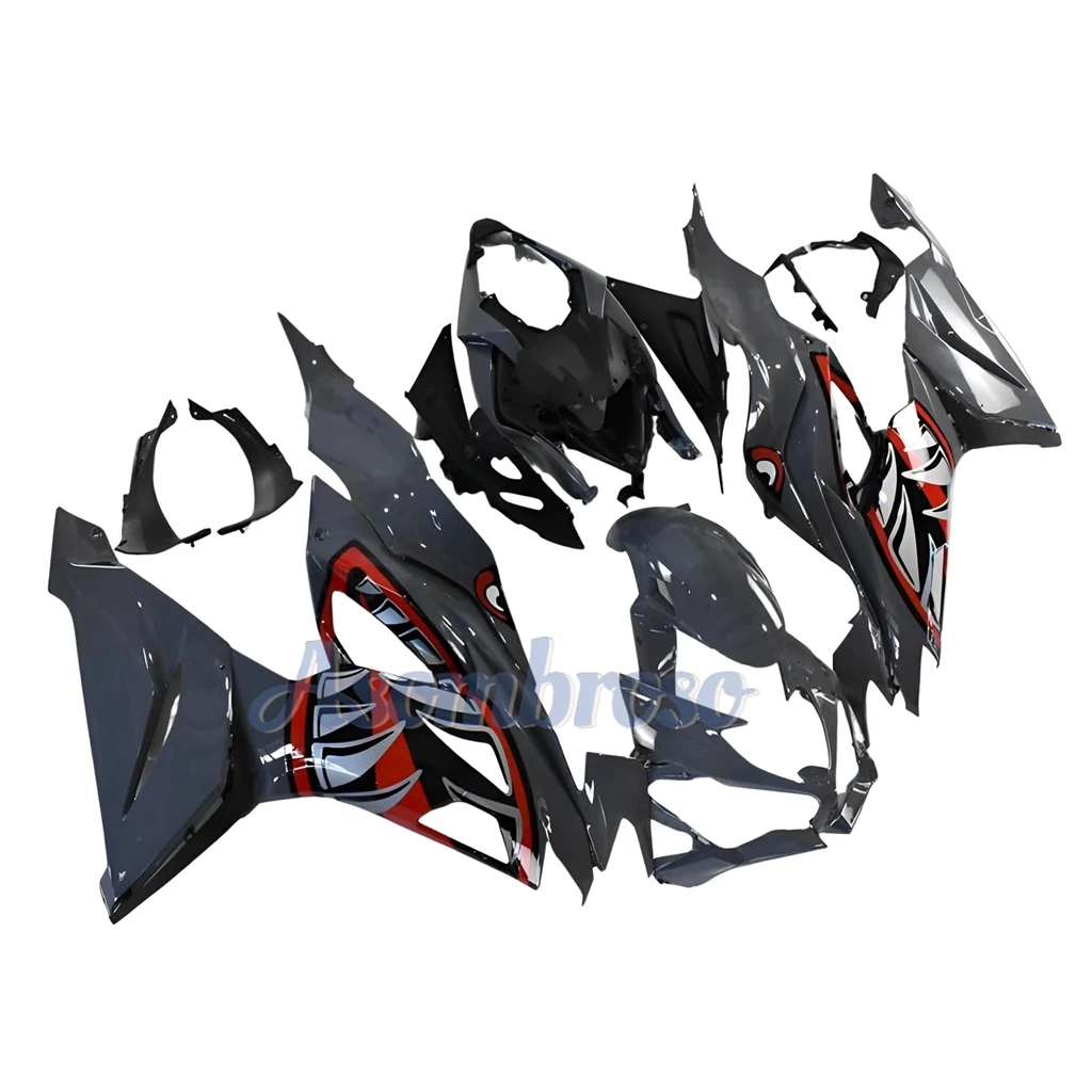 Cement Grey Fairing Kit For Kawasaki Ninja ZX 6R 2019 2020 2021 2022 2023 2024 ZX-6R Shark Sticker Bodykits