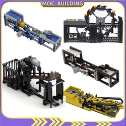 GBC Dual Zigzag Modular Tipper Module Catapult MOC Building Blocks DIY Assembly Bricks Toys Gift