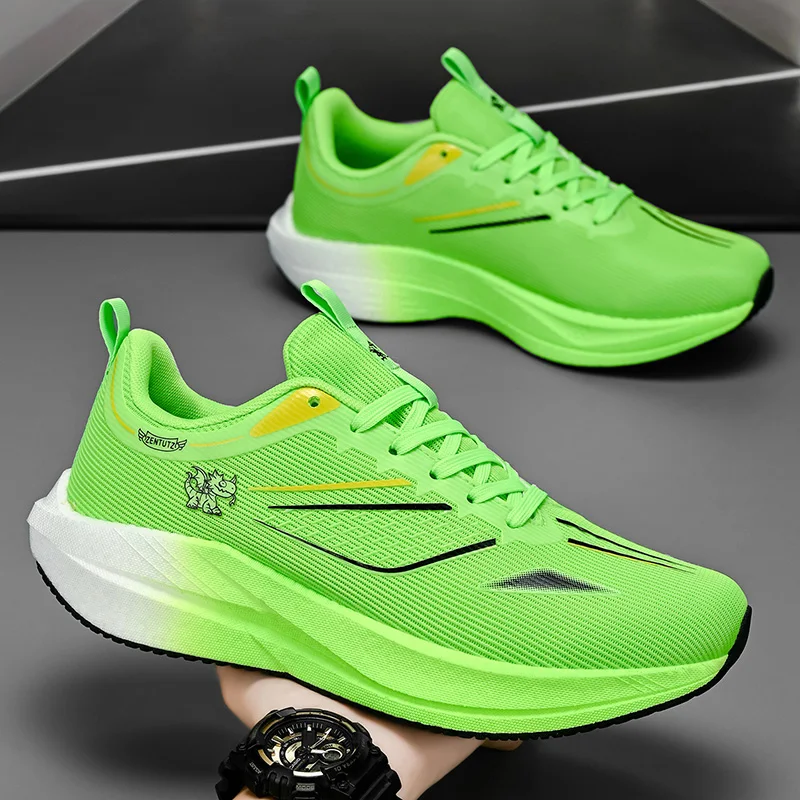 

Уличные нескользящие амортизирующие теннисные туфли, летние мужские кроссовки, новые профессиональные спортивные кроссовки из карбоновой пластины