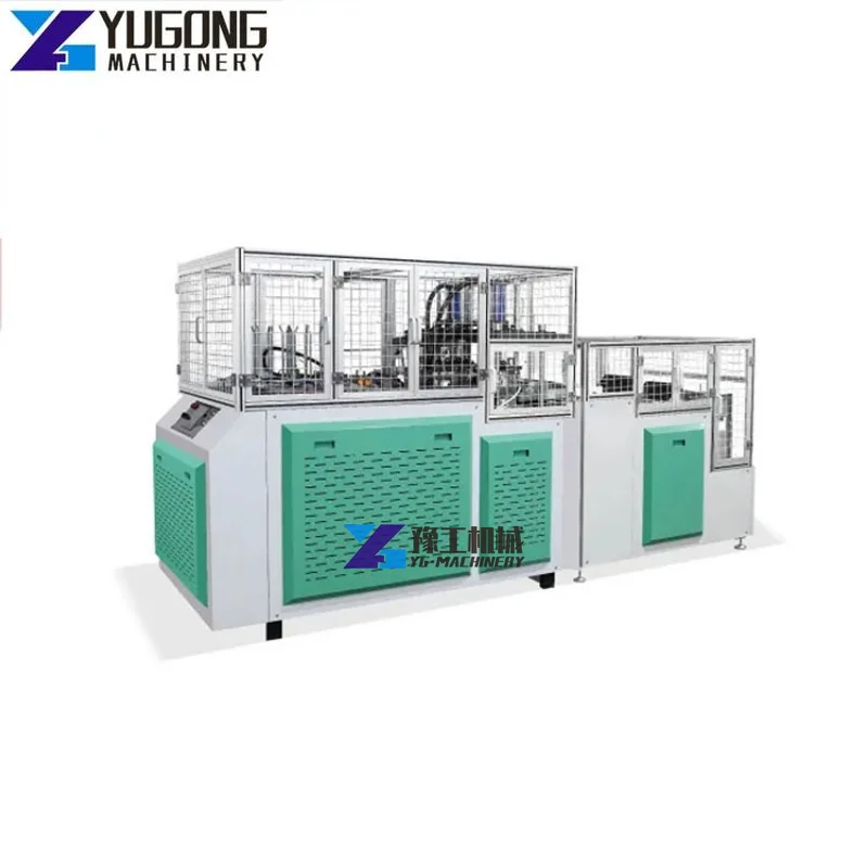 Full Automatic Square High Speed Coffee Paper Tea Cup Die Cutting Forming Making Machine Manufacturer