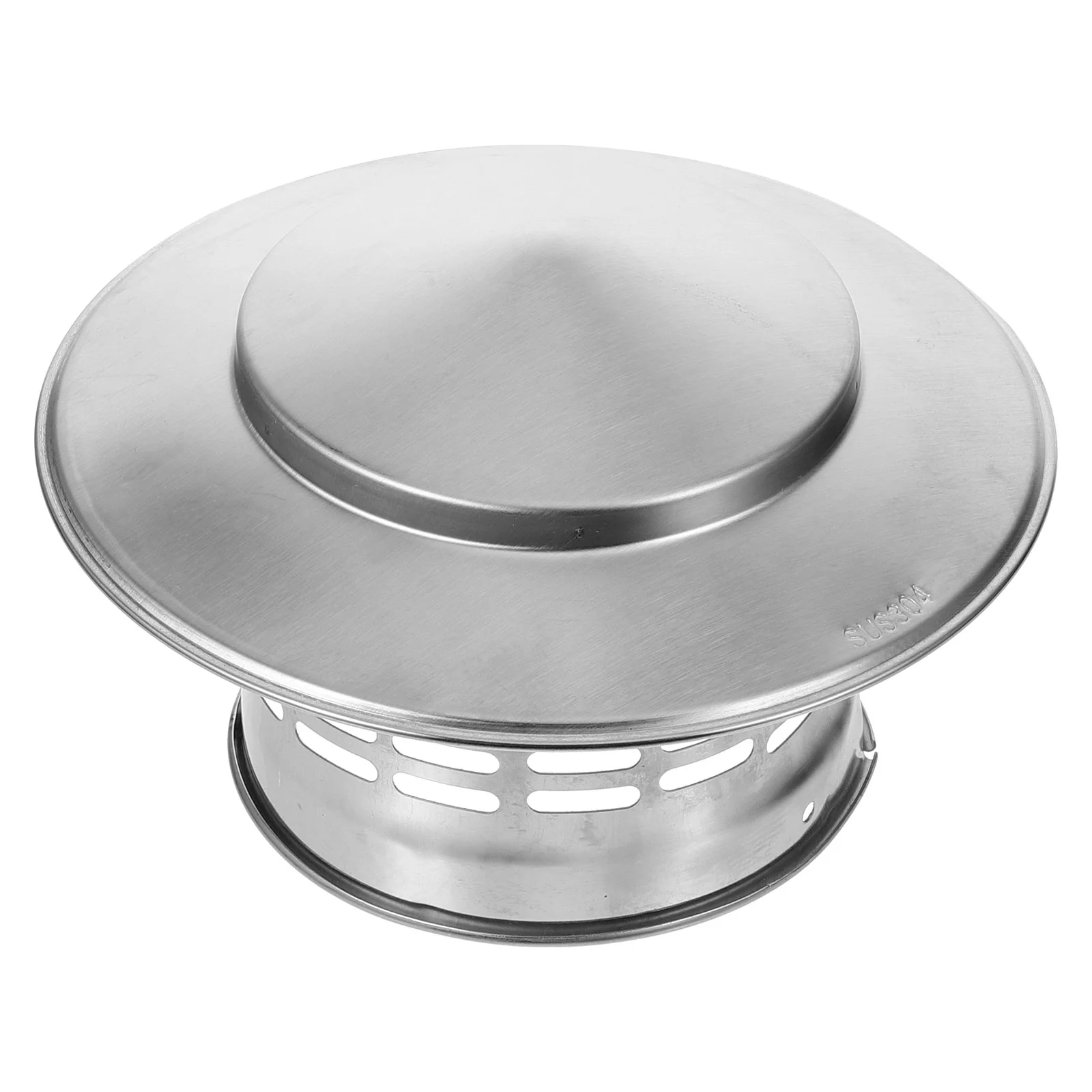 Smoke Exhaust Pipe Rain Cap Steel Chimney Cover Stainless Flue 7x7 Fireplace Repair Silver Hat