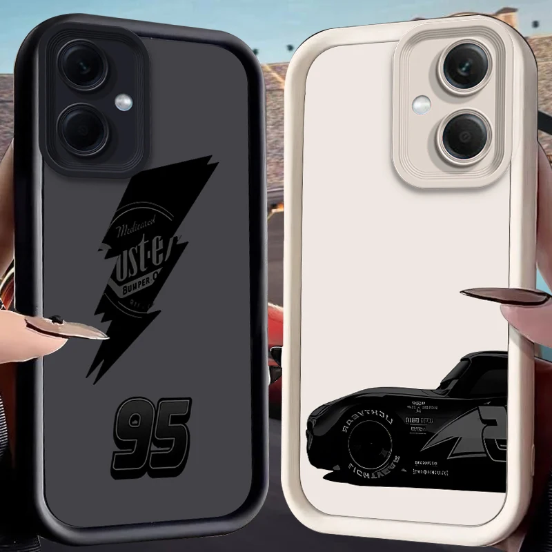 Lightning McQueen Case for Xiaomi Redmi Note 14 13 12 Turbo 11S 4G 11 10 Pro Plus 9 14C 13C 12C 9C A2 A1 Silicone Cover Funda
