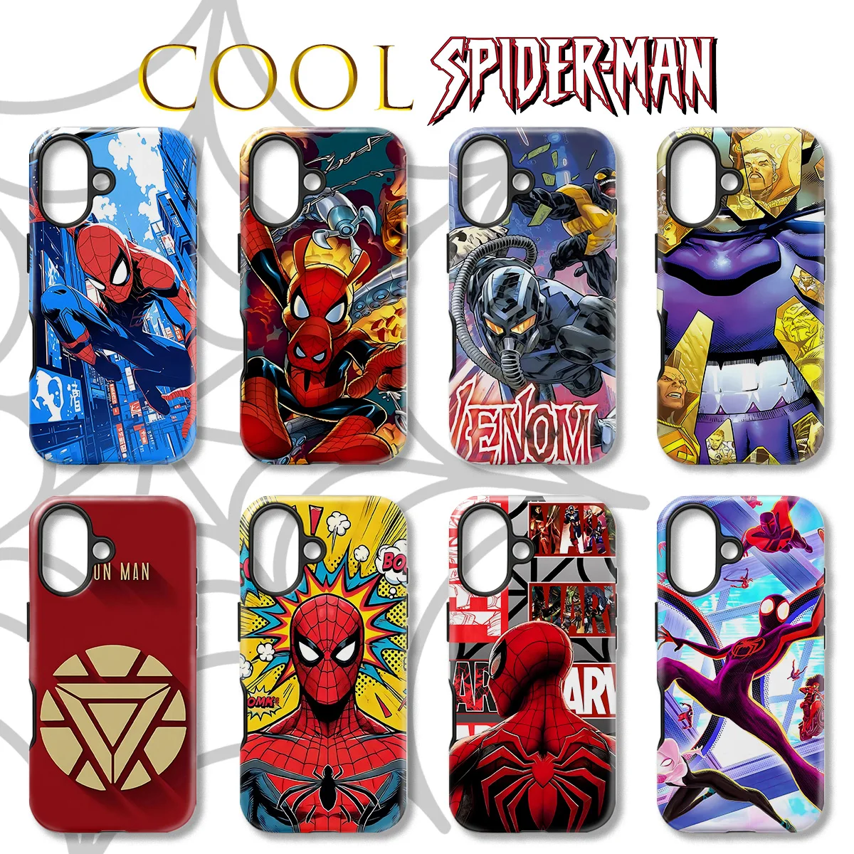 Cool SpiderMans Phone Case For Samsung Galaxy A56 A36 A26 S26 S25 S24 S23 S20FE Ultra Plus 4G 5G Luxury Double-layer Back Cover