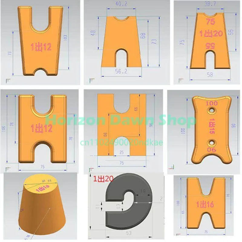 H Type Plastic Mold Cement Gasket Plastic Mold Steel Rebar Pad Block Support Engineering Building