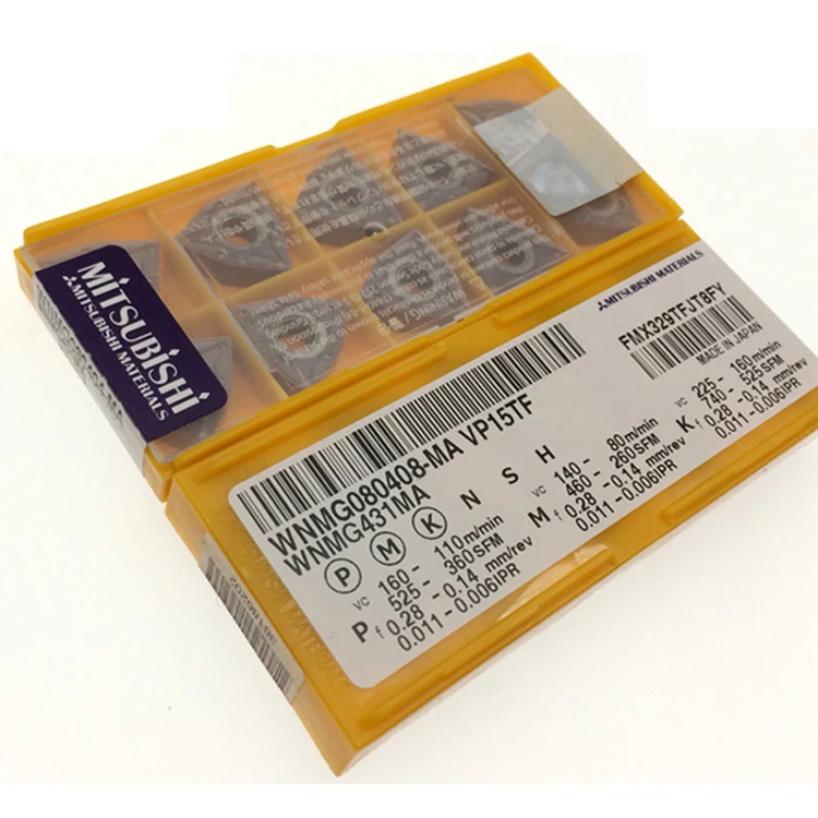 100pcs/lot External Turning Tool Hard Metal Tool CNC Tool Lathe Cutter Lathe WNMG080408-MA VP15TF