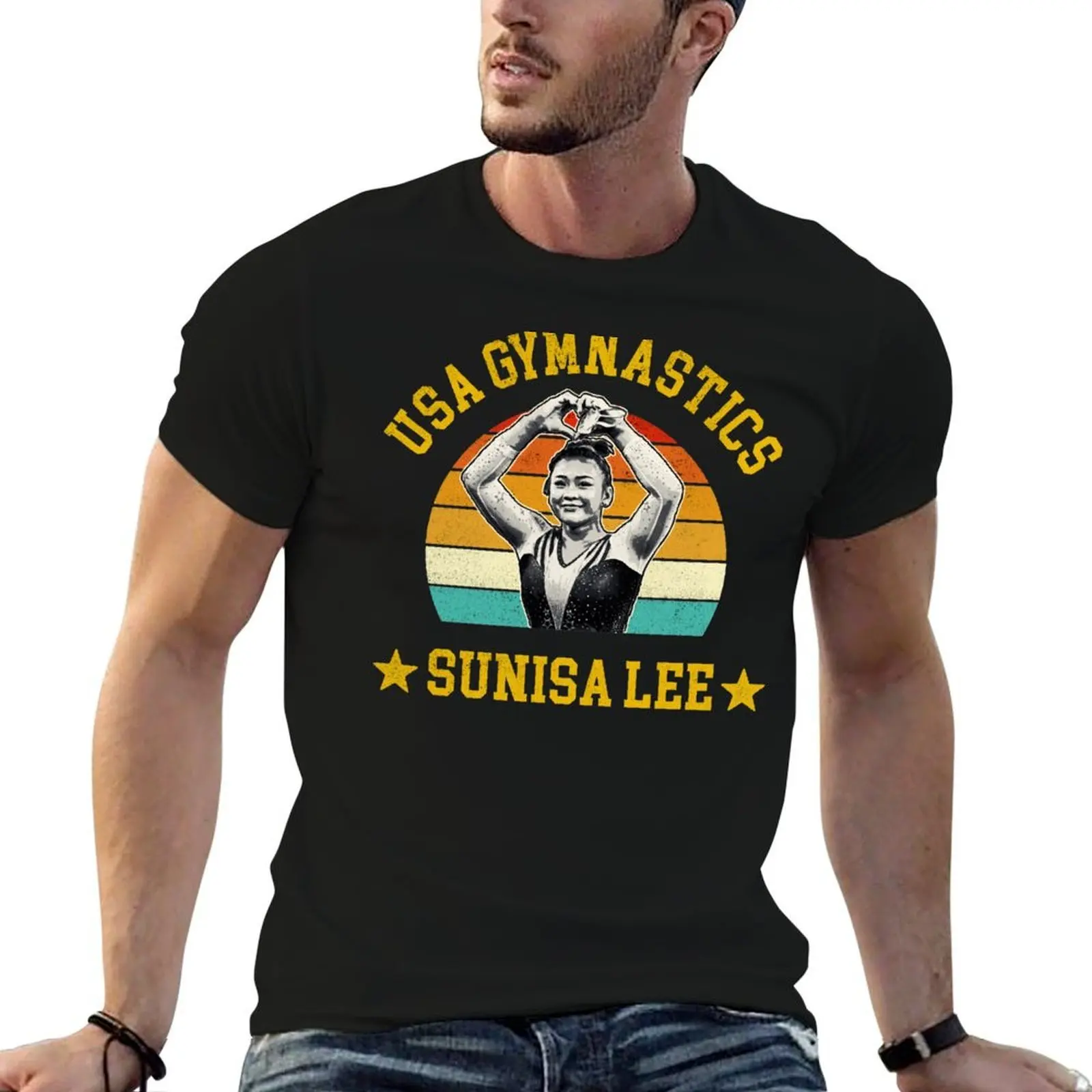 Camiseta Sunisa Lee, camiseta esencial, camiseta de algodón, camiseta 100% de anime
