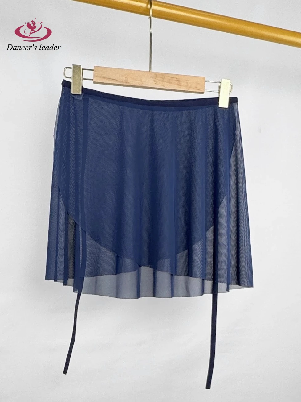 Jupe de Ballet en maille bleu foncé, jupe de danse, combinaison pour adulte, pratique de la fille, Mini jupe de Ballet, photo