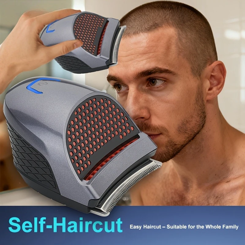 DIY Self Hair Clipper for Men Cordless Rechargeable Hair Trimmer Metal Blade Grooming Kit Beard Shaver Home Barber Hair Cutting
