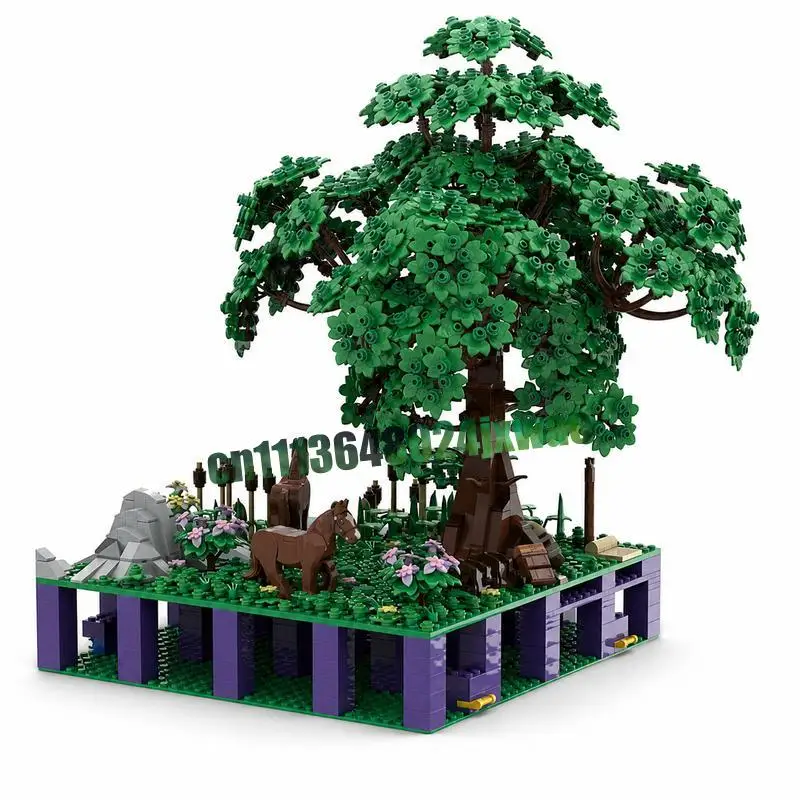 NEW 2813PCS Castle Hohengeroldseck Tree MOC Medieval Landscape Model Custom Puzzle DIY Assembly Building Blocks Collection Gift