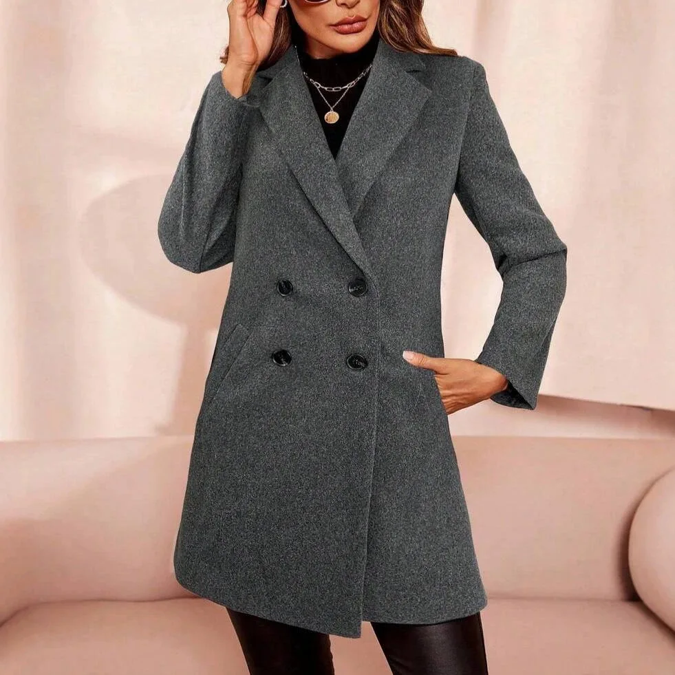 2026 New Women's Autumn and Winter Street Style Slim-fitting Woolen Jacket