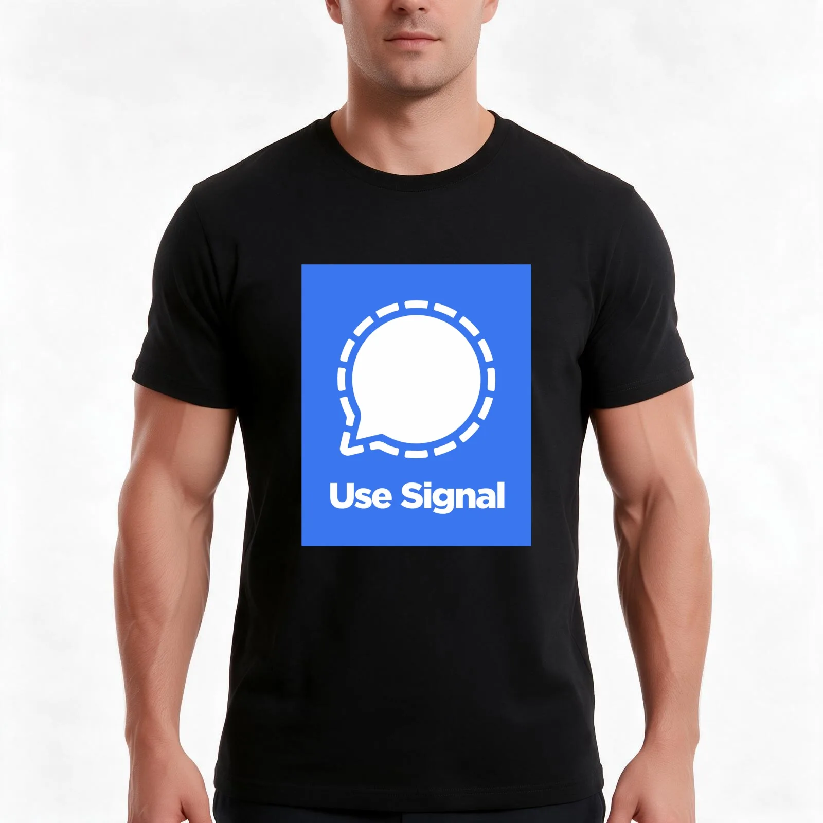 Use Signal T-Shirt Summer Casual Cotton Tee Oversized Streetwear Tops Vintage Graphic Print Loose Fit Short Sleeve