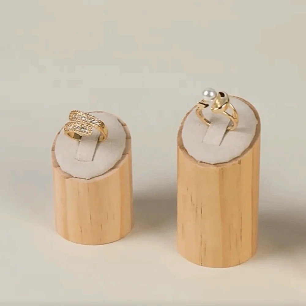 3Pcs/set Vintage Ring Jewelry Display Rack Premium Elegant Desktop Storage Rack Ornaments Decoration Ring Holder Dresser