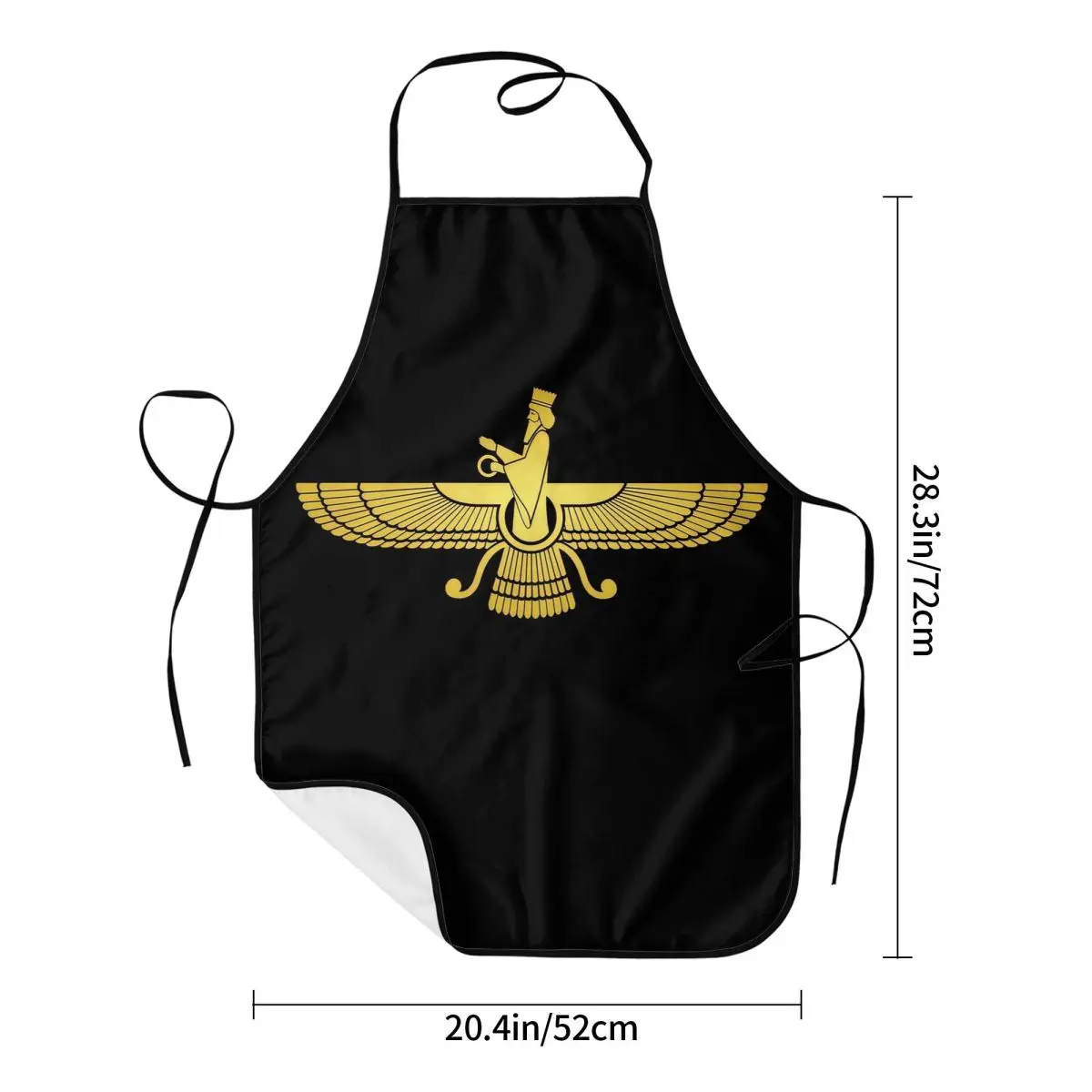 Farvahar Faravahar Farohar Iranian Farsi Persian Apron Chef Cooking Baking Tablier Bib Kitchen Cleaning Pinafore for Women Men