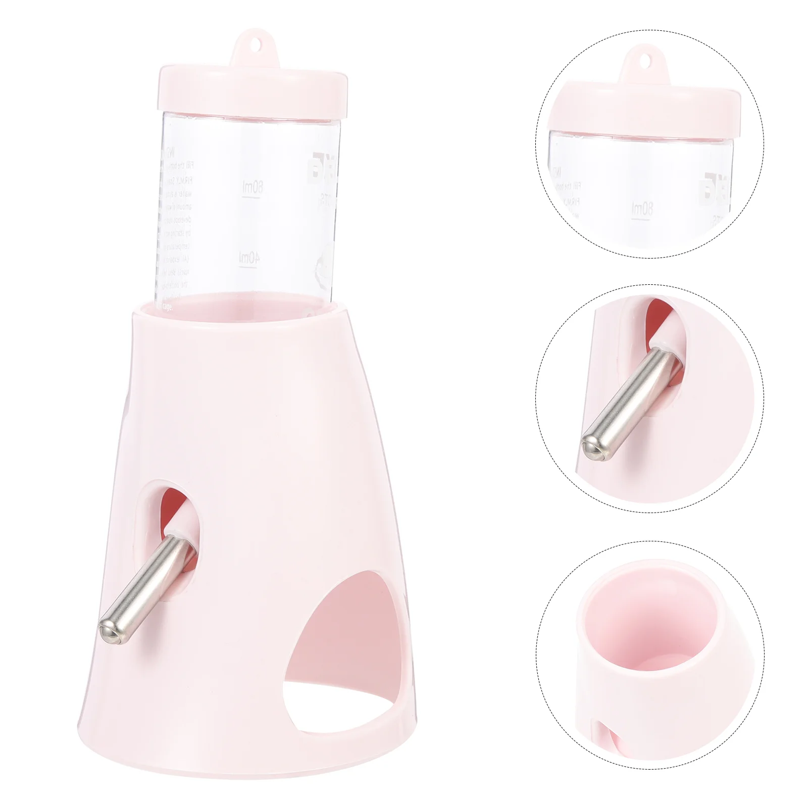 Hamster Water Bottle Trays for Food Serving Floor Chinchilla Supply Holder Standing Waterer Feeder Delicate