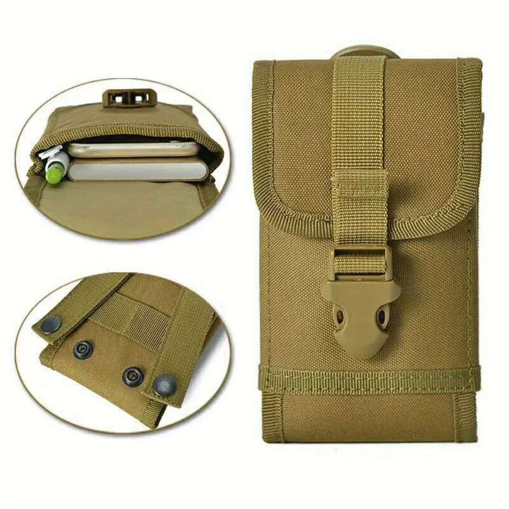 1PC Outdoor Camouflage Bag Molle Phone Holder Case Sport Waist Belt Bag Waterproof Nylon EDC Sport Hunting Camo Bags