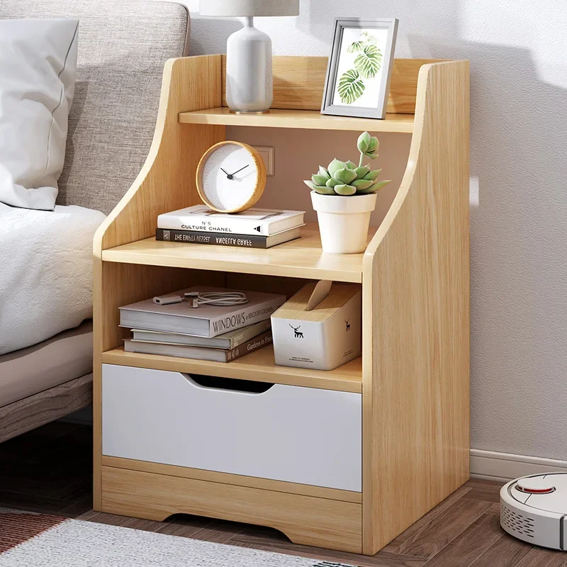 

Simple Bedside Table Bedroom Shelf Bedside Small Cabinet Simple Modern Storage Mini Small Locker Bedside