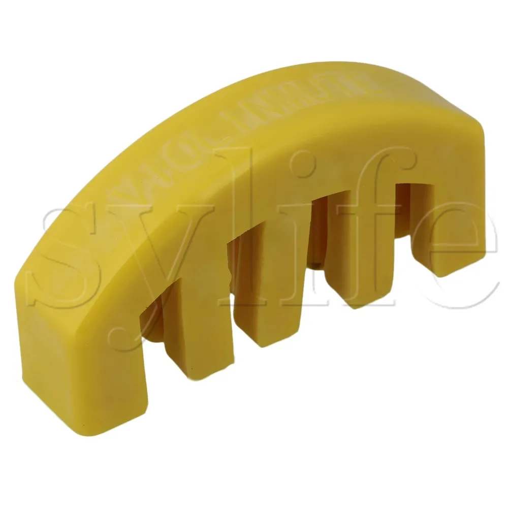 Yellow Rubber 5 Prong Practice Fiddle Mute Silent Silencer for Violin