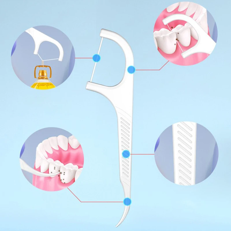 

10 Pack Boxed Dental Floss Portable Travel Package Disposable Superfine Toothpick Line Dental Floss Storage Box Oral Care