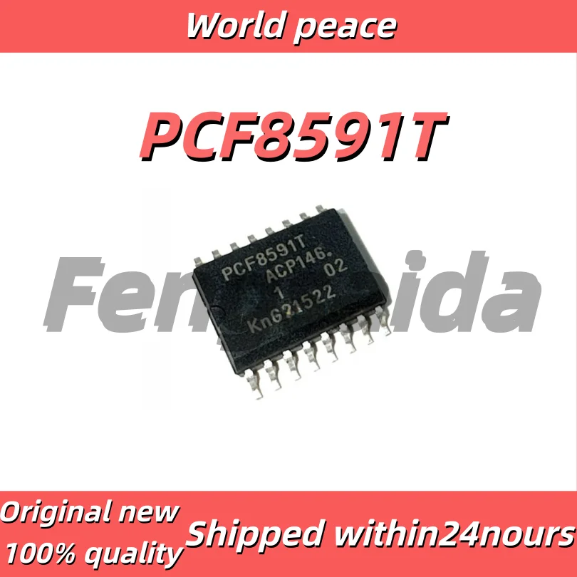(1pcs) original PCF8591 PCF8591T SOP-16 8-bit ADC and DAC chip, surface-mount