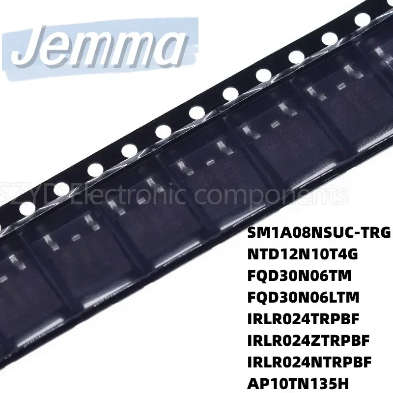 100PCS TO252 SM1A08NSUC-TRG NTD12N10T4G FQD30N06TM FQD30N06LTM IRLR024TRPBF IRLR024ZTRPBF IRLR024NTRPBF AP10TN135H