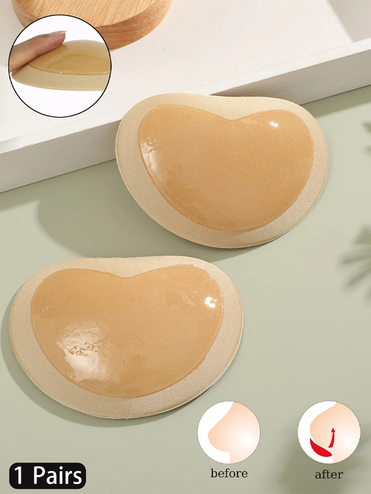 Bikini con realce en el pecho para mujer, sujetador adhesivo, almohadillas de esponja transpirables más gruesas, inserciones extraíbles para el pecho, traje de baño, cubierta Invisible para pezones