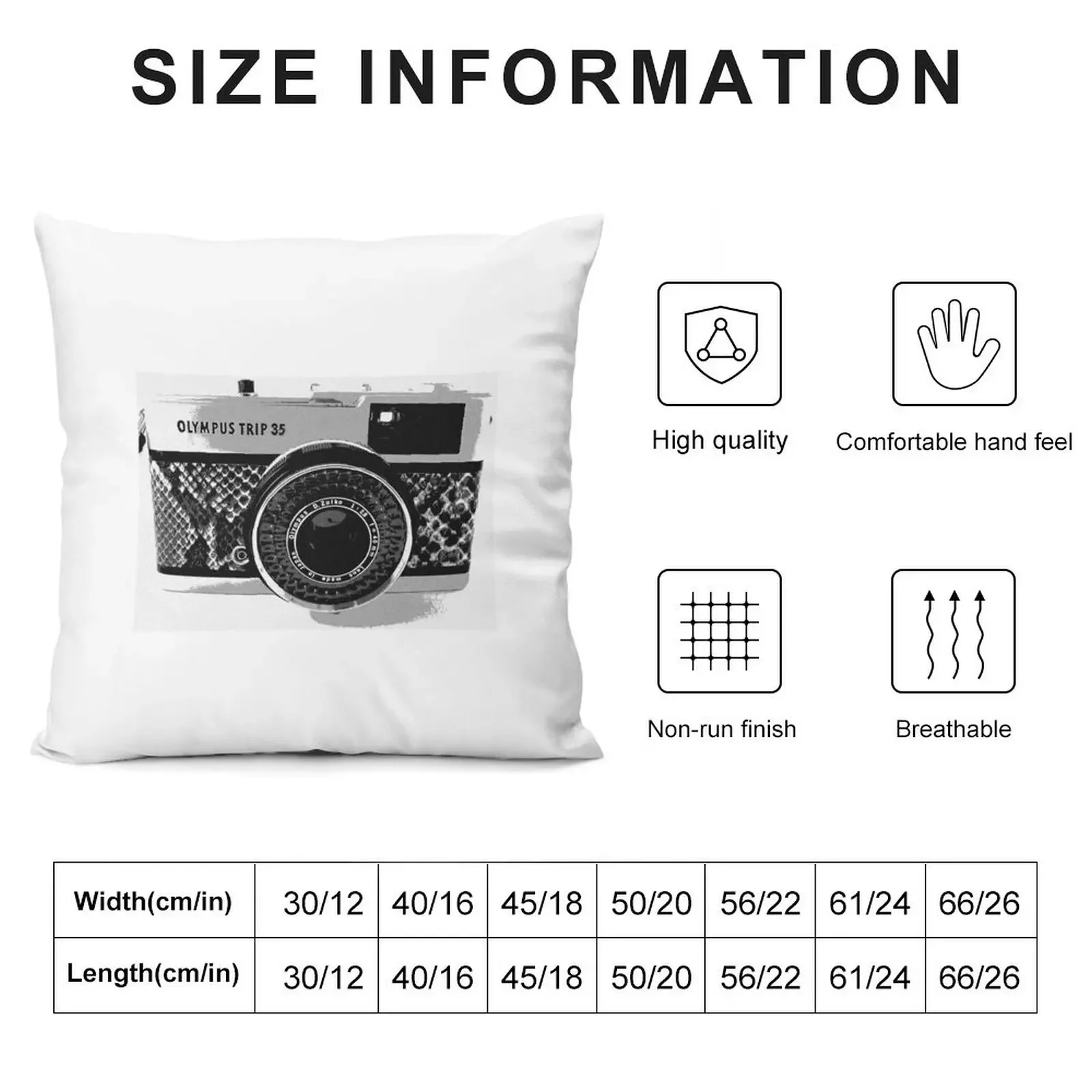 Olympus Trip 35 Classic Camera Throw Pillow Cushion Cover Set Decorative Sofa Cushions Cushion Cover Luxury pillow