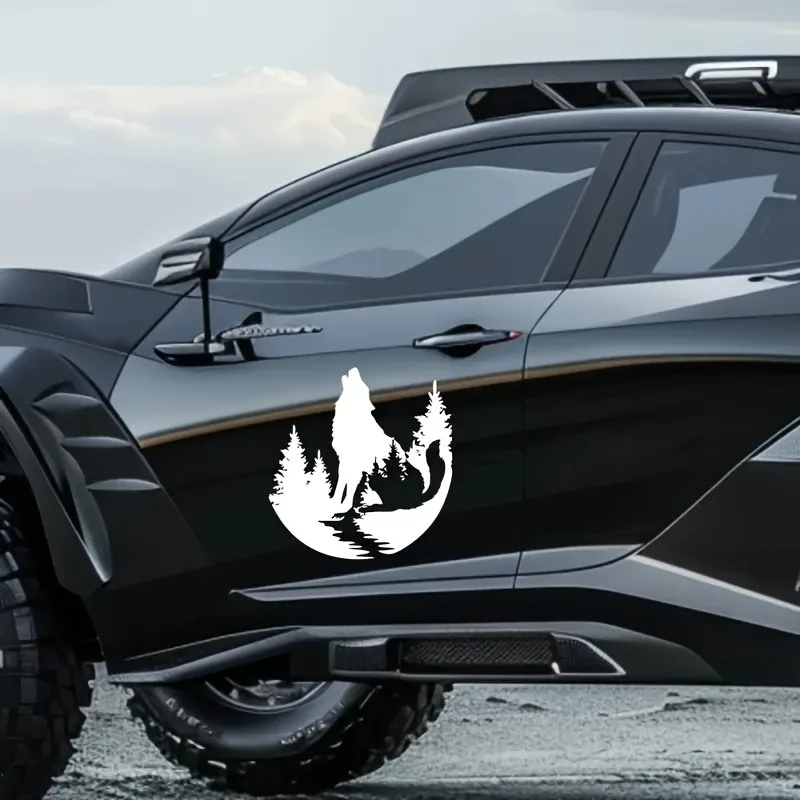 Creative Wolf Car Accessories Exterior Car Styling Car Window Bumper Truck Decal Vinyl Waterproof Car Sticker Graphics