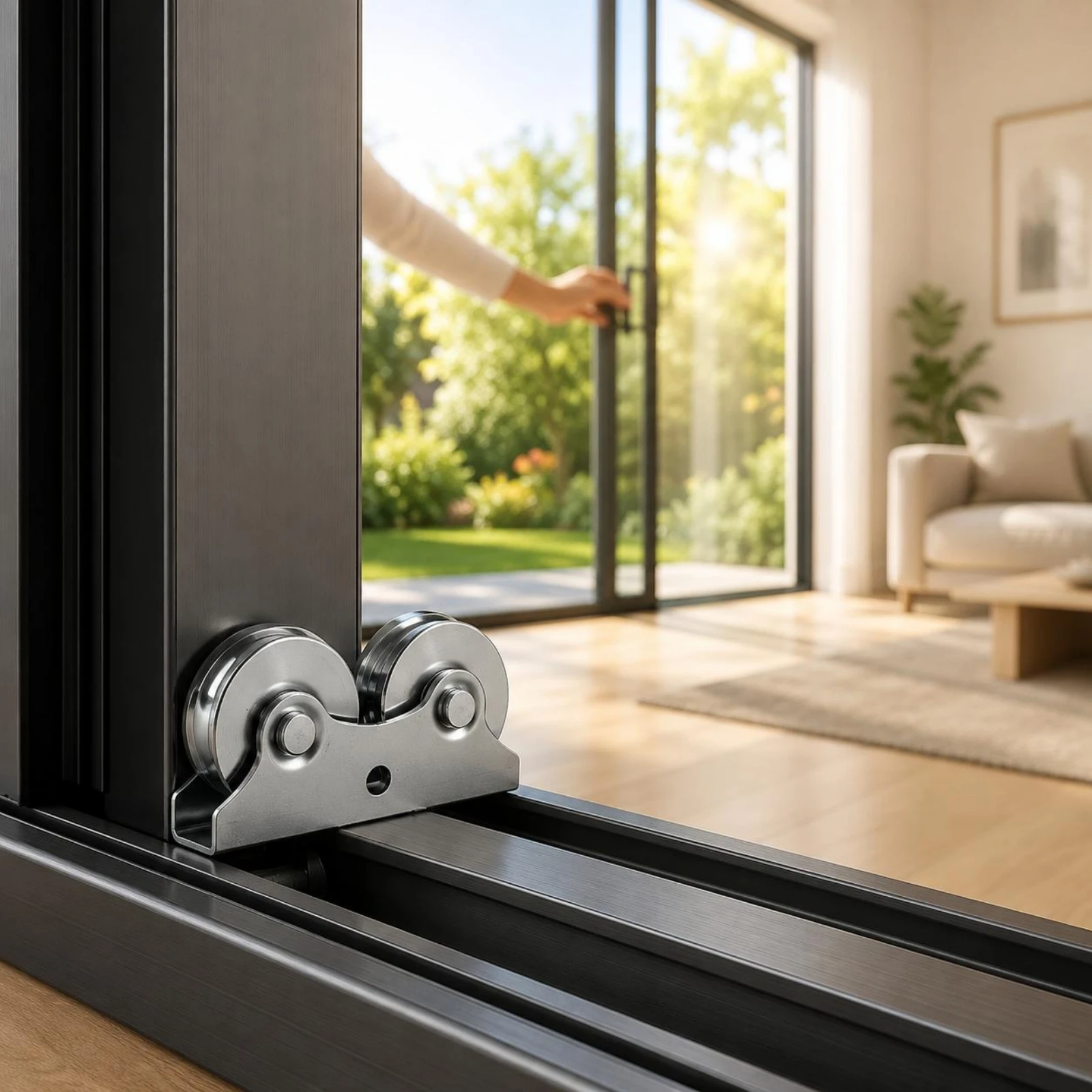 Sliding Door Roller Ball Bearing Window Track Roller Home Hardware Wear Resistant Universal Fit - view 6
