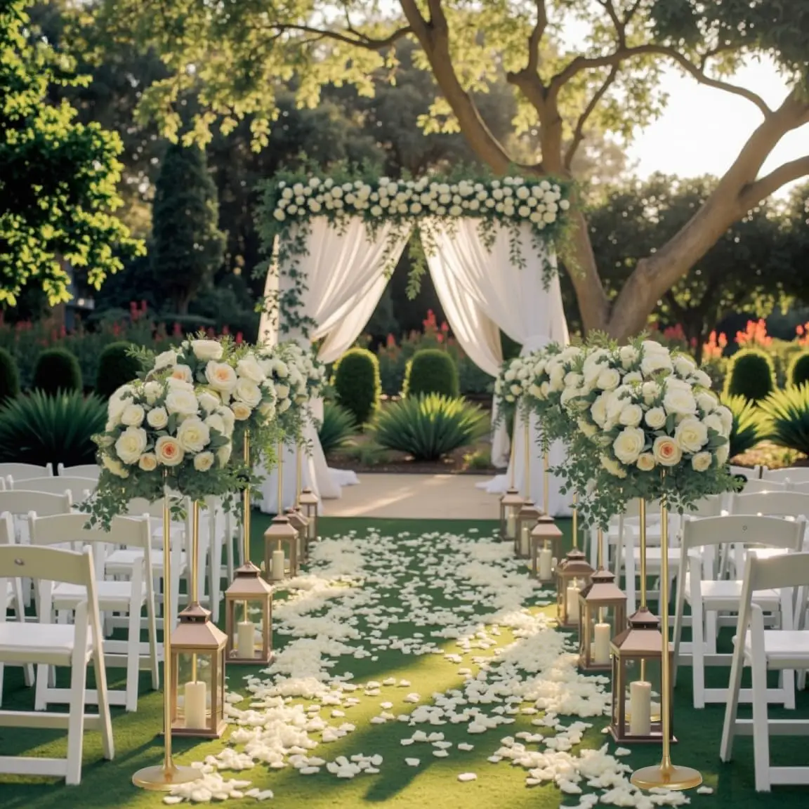 

Золотые центральные элементы, металлическая подставка для свадебных цветов, 39,37 дюйма, свадебные центральные украшения для столов для вечеринки, свадебного приема, 2 шт.