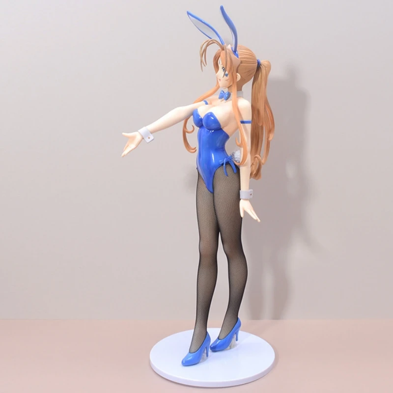 43cm Ah! My Goddess Belldandy Bunny Girl Beautiful Action 1/4 Figure Model Statue Boy Collection Desktop Decoration Ornament Toy