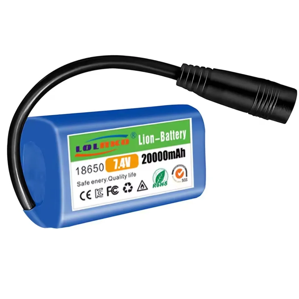 2026 7.4V 20000mAh Battery For V020 V900 2011-5 V007 C18 H18 V18 D18B FX88 Remote Control RC Fishing Bait Boat Battery Parts