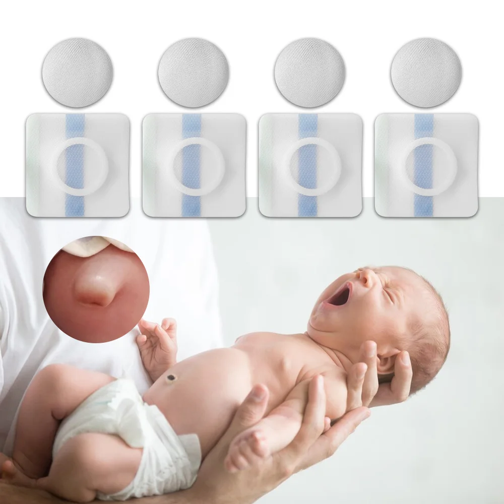 10/20pc Baby Belly Navel Patches Cotton Pads Belly Button Hernia Infant Essentials Bath Waterproof Prevent Infection Navel Patch