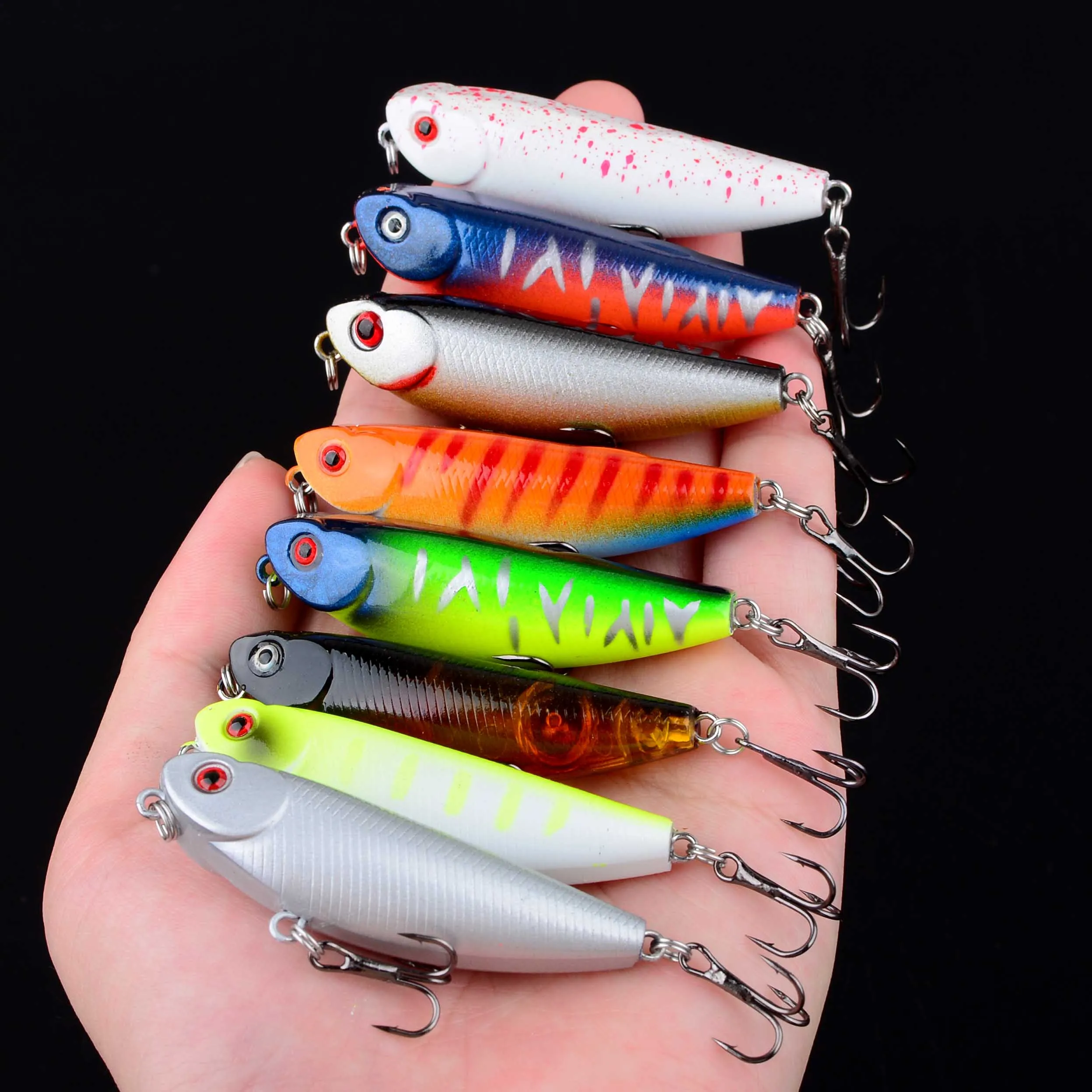 Micro señuelo duro flotante tipo Minnow para lubina, carpa y barracuda - imagen 3