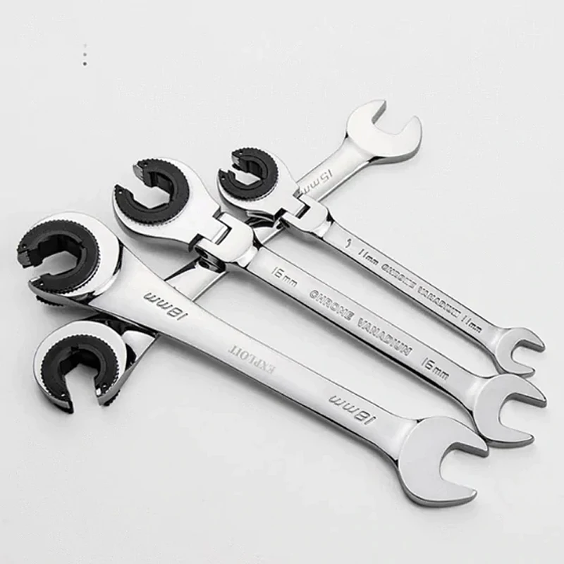 

Tubing Ratchet Wrench Ratchet Quick Wrench High-grade Automatic Industrial-grade Opening Plum 72 Gear Fast Multi-size Household