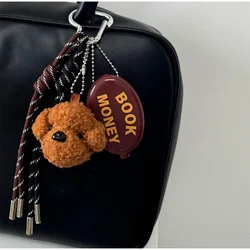 Keychain Puppy Bag Pendant Girls Gifts Bear Doll Hanging Decoration Mobile Phone Car Key Ring Bag Accessories Valentine's Day