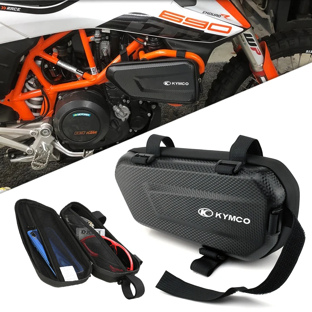 EVA Hard Shell Thickened Fabric Motorcycle Storage Bag Side Bag For KYMCO AK550 X-Town 300i People S 300i Like 200i GP K-Pipe