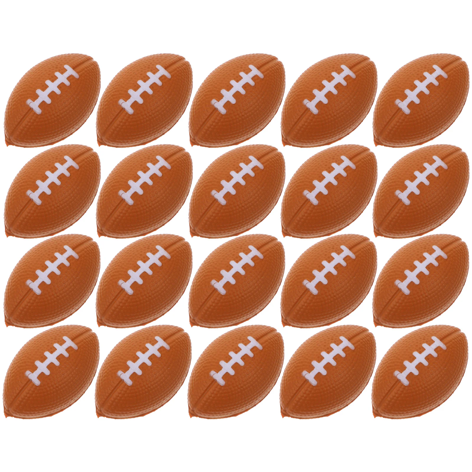 

40 Pcs Mini Rugby Toy Children Football Sports Party Favors Squeeze Footballs for Adults Kids Stress Elastic Anxiety Sensory