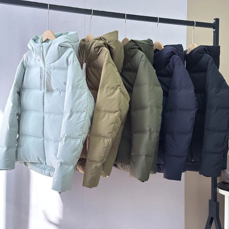 Thiened Du down Puffer Jaet Dameswinterjas met capuchon Warme, gezellige U-merkkleding Sl Glued Du Feather Jaet