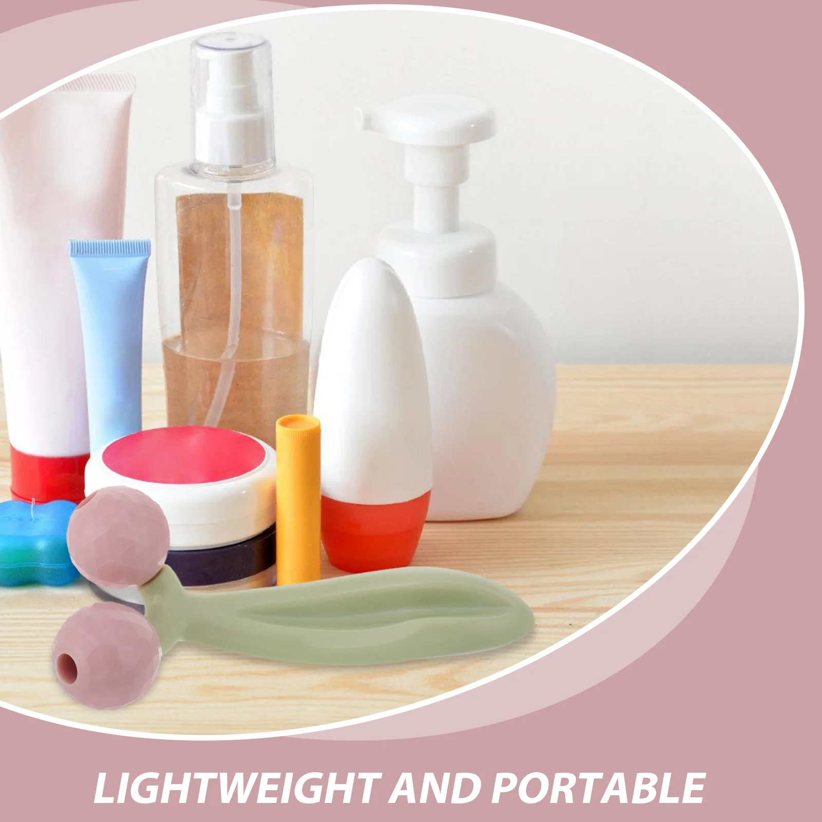 Masseur manuel à rouleaux pour le visage, outil de Massage du visage portatif en forme de V pour femmes, dispositif de soins de la peau Portable réduit les poches